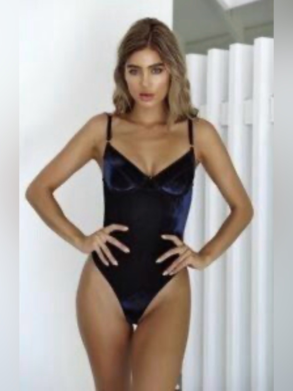 Gooseberry Intimates Darling Bodysuit Mild Grey Size Large